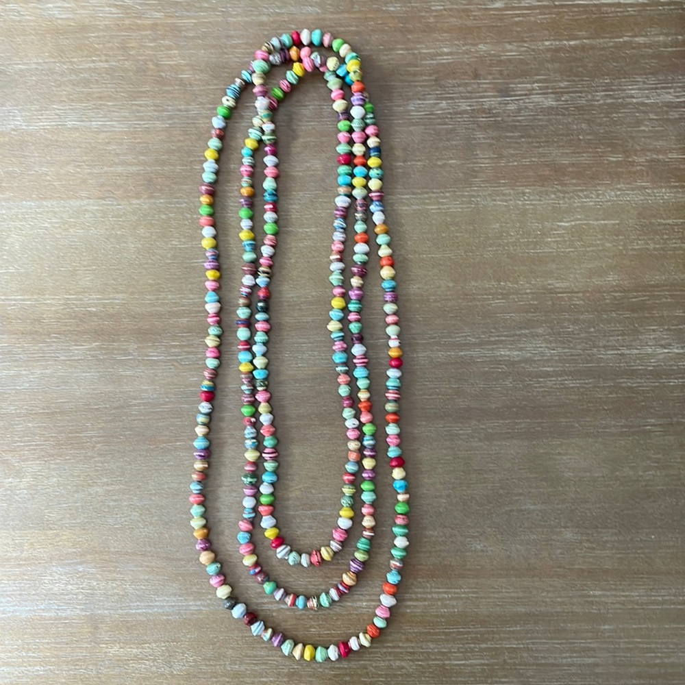 Noonday Collection Multicolor Beaded Layered Necklace
